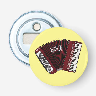 Darstellung des Cartoon in Accordion Flaschenöffner