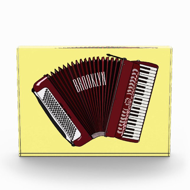 Darstellung des Cartoon in Accordion Fotoblock (Vorderseite)