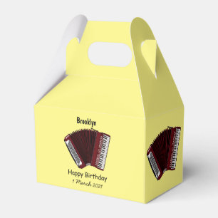 Darstellung des Cartoon in Accordion Geschenkschachtel