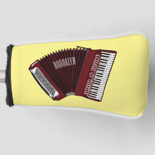 Darstellung des Cartoon in Accordion Golf Headcover