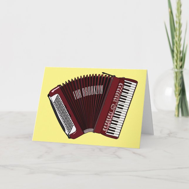 Darstellung des Cartoon in Accordion Karte (Vorderseite)