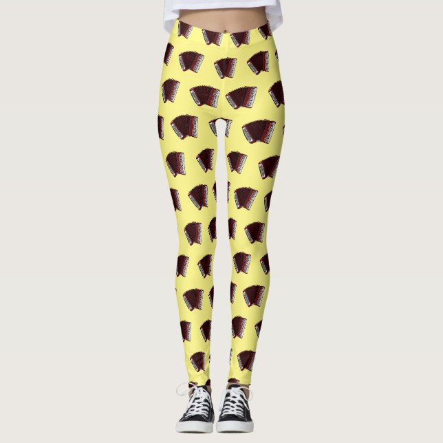 Darstellung des Cartoon in Accordion Leggings (Vorderseite)