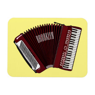 Darstellung des Cartoon in Accordion Magnet