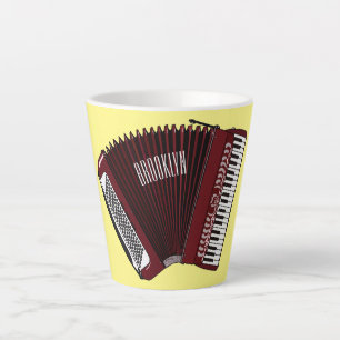 Darstellung des Cartoon in Accordion Milchtasse