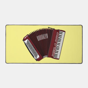 Darstellung des Cartoon in Accordion Schreibtischunterlage