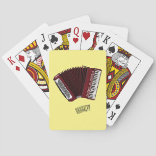 Darstellung des Cartoon in Accordion Spielkarten