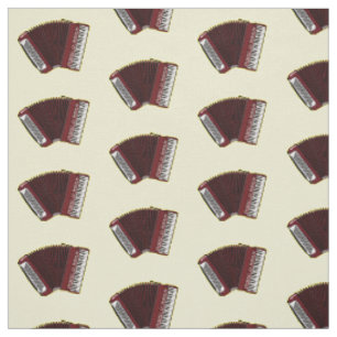 Darstellung des Cartoon in Accordion Stoff