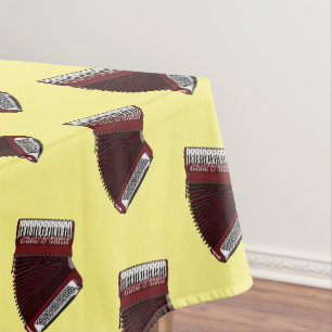 Darstellung des Cartoon in Accordion Tischdecke