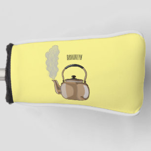 Darstellung des Cartoon in Stovetop oder hob kette Golf Headcover