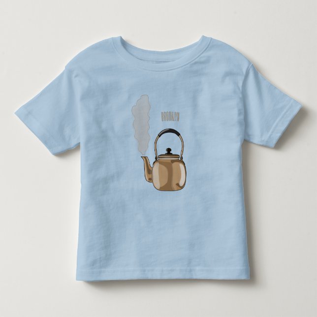 Darstellung des Cartoon in Stovetop oder hob kette Kleinkind T-shirt (Vorderseite)