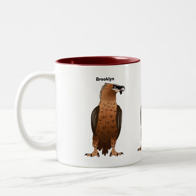 Darstellung des Cartoon mit Bartgeist Zweifarbige Tasse (Links)