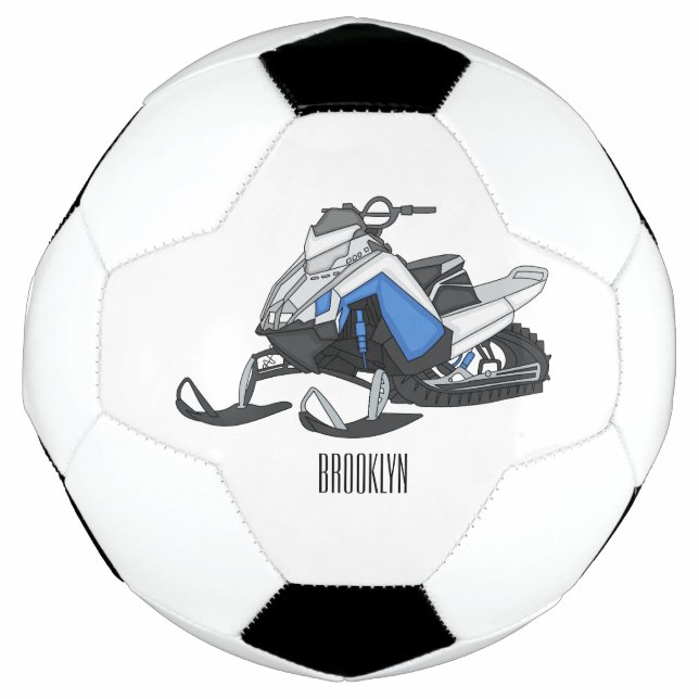 Darstellung des Cartoon Snowmobile Fußball (Vorderseite)