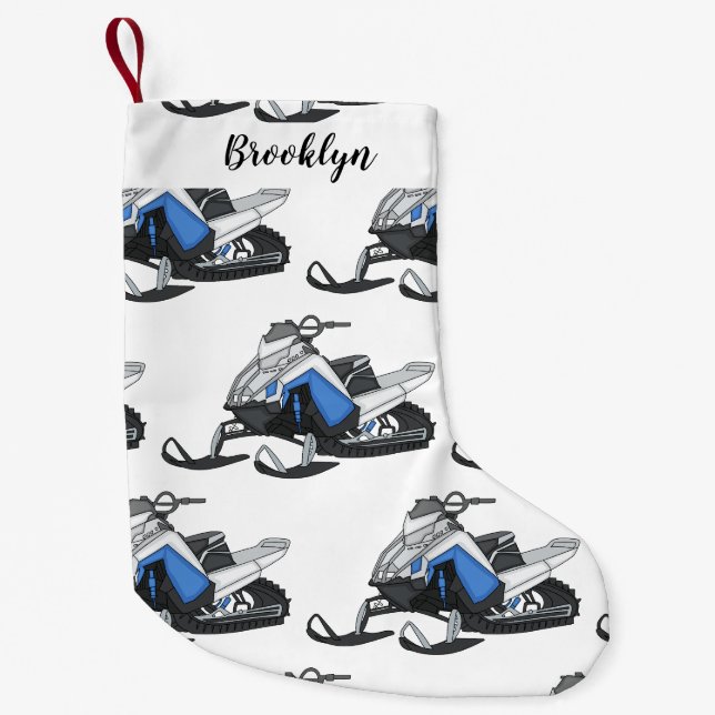 Darstellung des Cartoon Snowmobile Kleiner Weihnachtsstrumpf (Vorderseite)