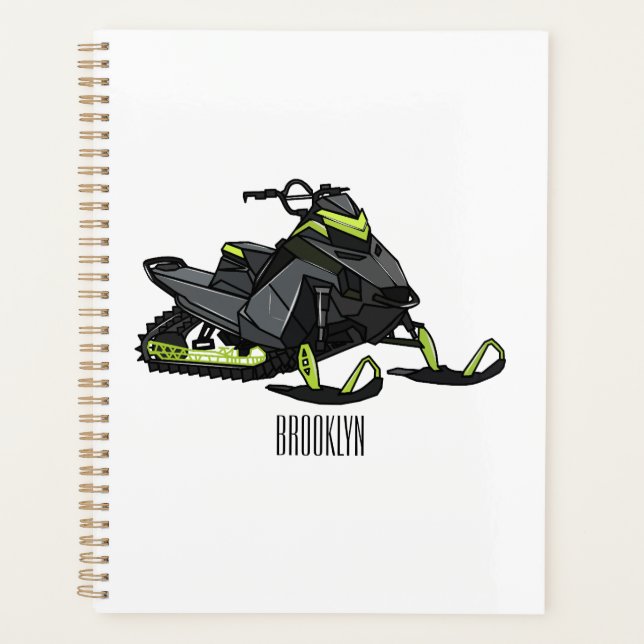 Darstellung des Cartoon Snowmobile Planer (Vorderseite)