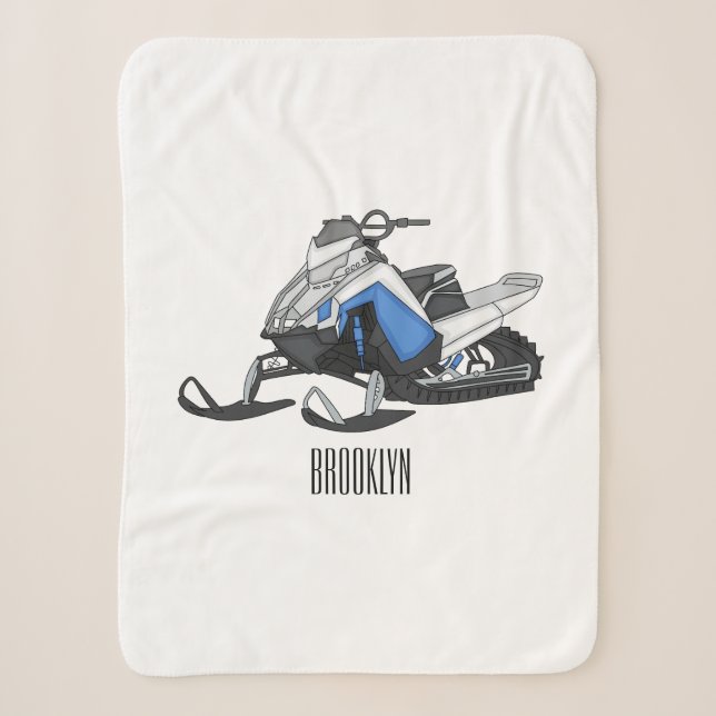 Darstellung des Cartoon Snowmobile Sherpadecke (Vorderseite)