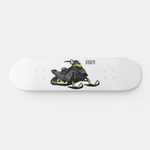 Darstellung des Cartoon Snowmobile Skateboard