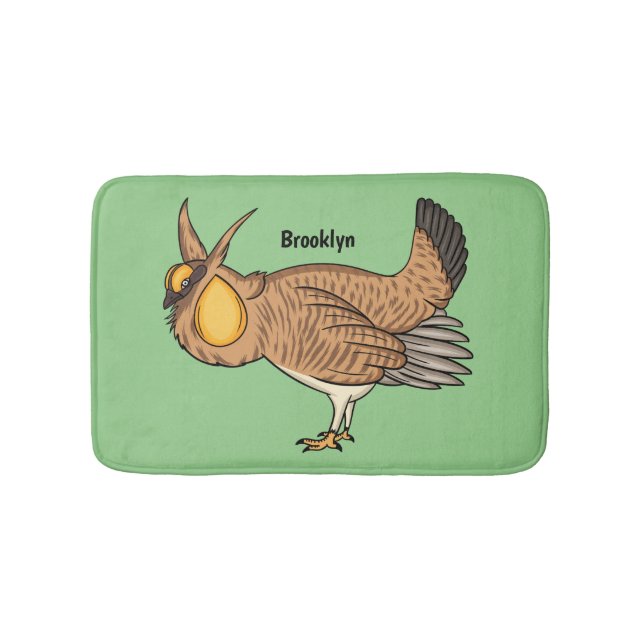 Darstellung des Cartoon von Großzügelgeflügel Badematte (Vorderseite)