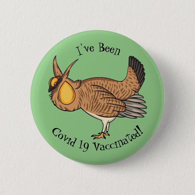 Darstellung des Cartoon von Großzügelgeflügel Button (Vorderseite)
