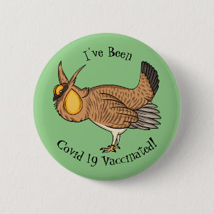 Darstellung des Cartoon von Großzügelgeflügel Button
