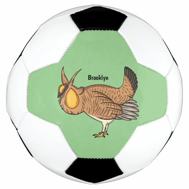 Darstellung des Cartoon von Großzügelgeflügel Fußball (Vorderseite)