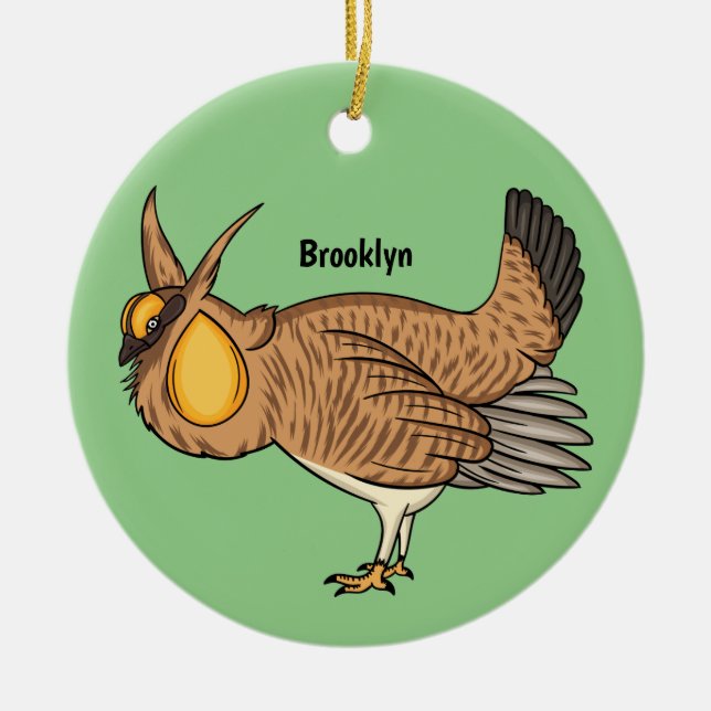 Darstellung des Cartoon von Großzügelgeflügel Keramik Ornament (Vorne)