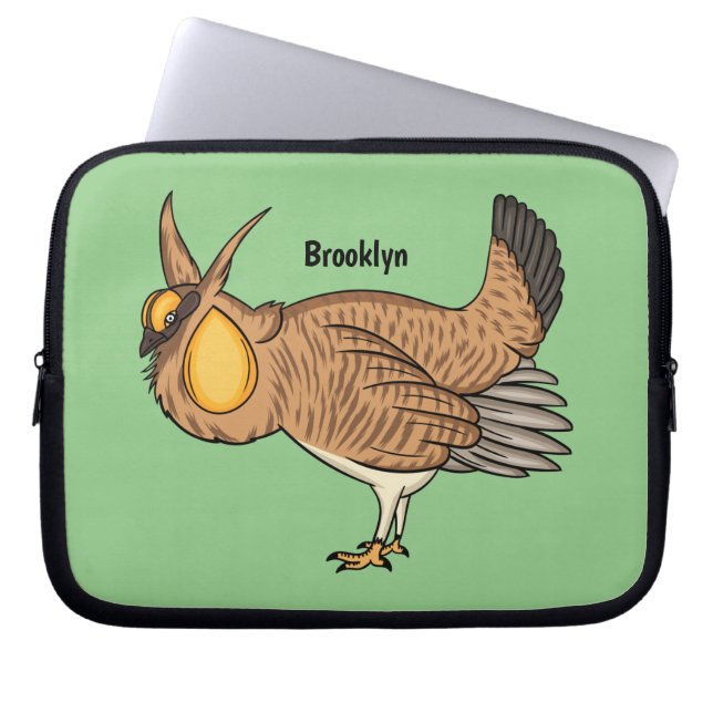 Darstellung des Cartoon von Großzügelgeflügel Laptopschutzhülle (Vorderseite)