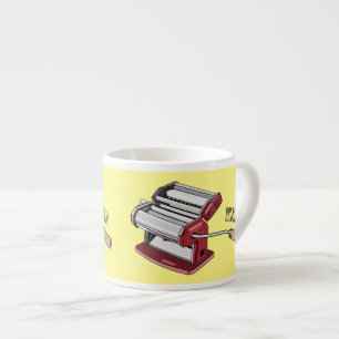 Darstellung des Cartoon von Pasta Maker Espressotasse