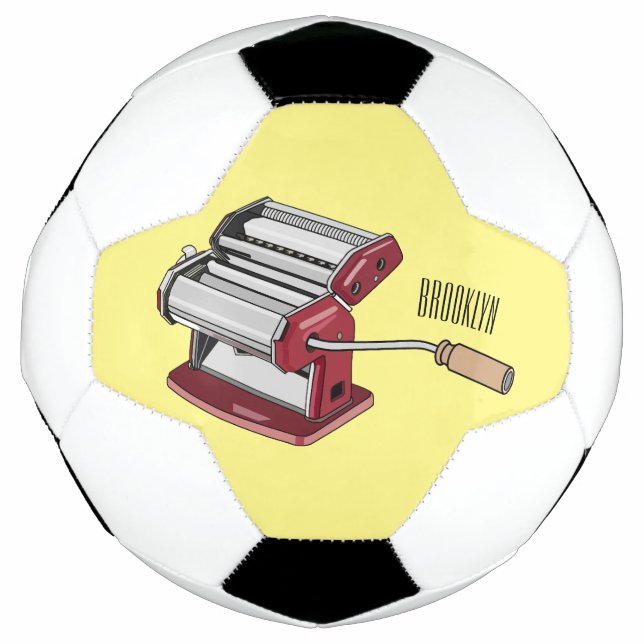 Darstellung des Cartoon von Pasta Maker Fußball (Vorderseite)