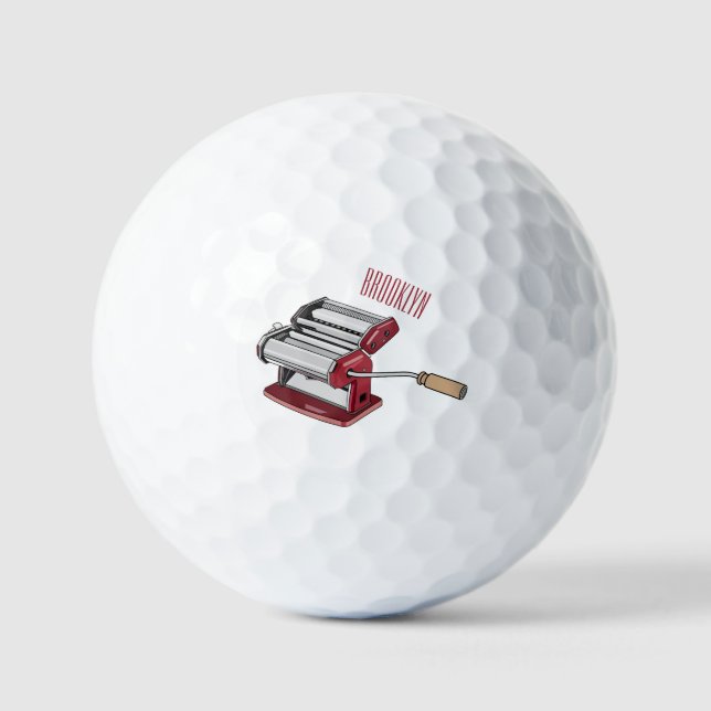 Darstellung des Cartoon von Pasta Maker Golfball (Vorderseite)