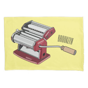 Darstellung des Cartoon von Pasta Maker Kissenbezug