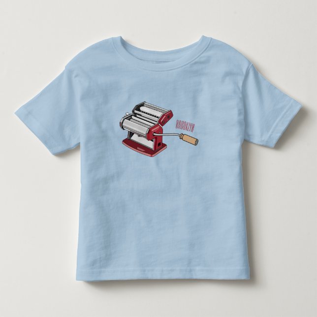 Darstellung des Cartoon von Pasta Maker Kleinkind T-shirt (Vorderseite)
