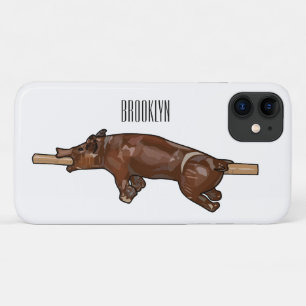 Darstellung des Cartoon von Schweinegrost/Schweine Case-Mate iPhone Hülle