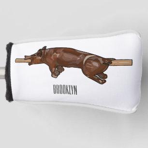 Darstellung des Cartoon von Schweinegrost/Schweine Golf Headcover
