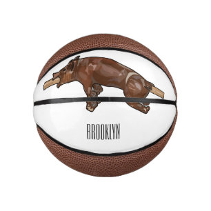 Darstellung des Cartoon von Schweinegrost/Schweine Mini Basketball