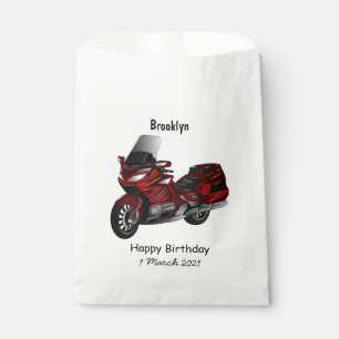 Darstellung des Cartoon von Touren in Motorrädern Geschenktütchen