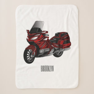 Darstellung des Cartoon von Touren in Motorrädern Sherpadecke