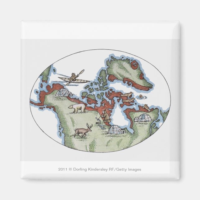 Darstellung des Inuitgebiets Magnet (Vorne)