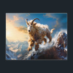 Darstellung des Kapricorn-Sternzeichens Postkarte<br><div class="desc">Aufstieg zu den Höhen der Ehrgeiz und Entschlossenheit mit dieser überzeugenden Abbildung des Capricorn zodiac Zeichen. Die bergsteigende Meerziege verkörpert Stärke und Widerstandskraft in dieser himmlischen Darstellung.</div>