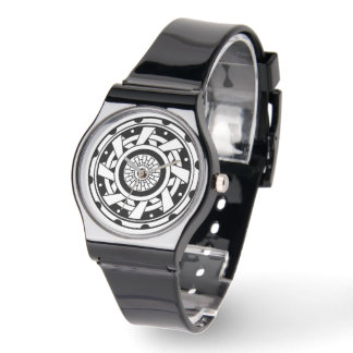 Darstellung des Kreislaufs von Sacred Geometry Cro Armbanduhr