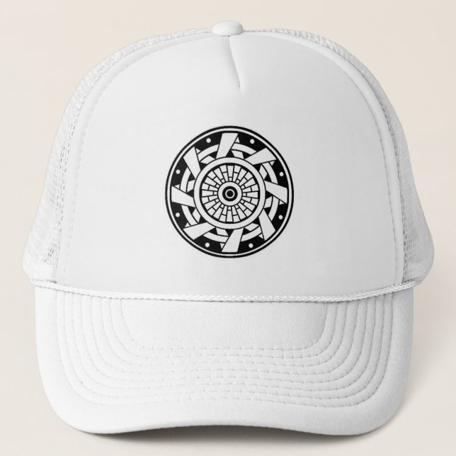 Darstellung des Kreislaufs von Sacred Geometry Cro Truckerkappe (Vorderseite)