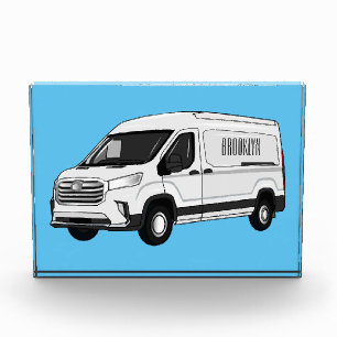 Darstellung des Lieferwagens Cartoon Fotoblock