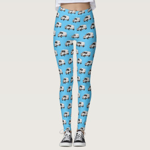 Darstellung des Lieferwagens Cartoon Leggings