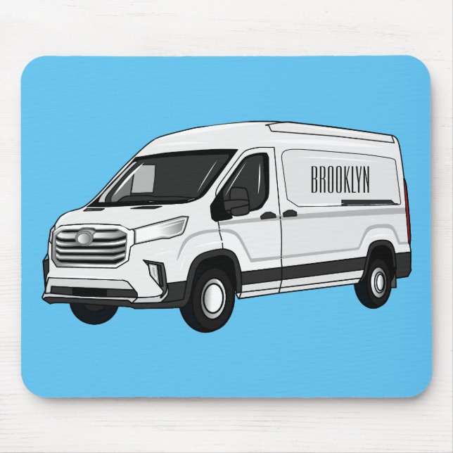Darstellung des Lieferwagens Cartoon Mousepad (Vorne)