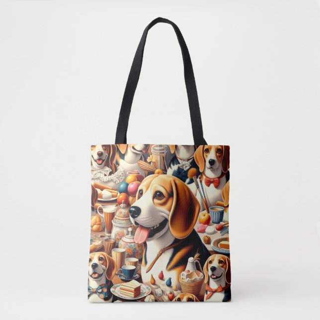 Darstellung des Niedlichen Beagle Tasche (Vorderseite)