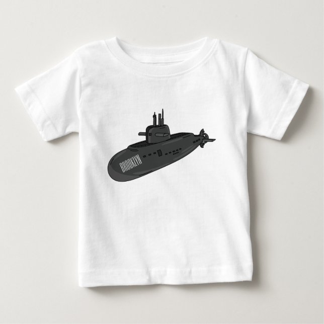 Darstellung des unterseeischen Cartoon Baby T-shirt (Vorderseite)