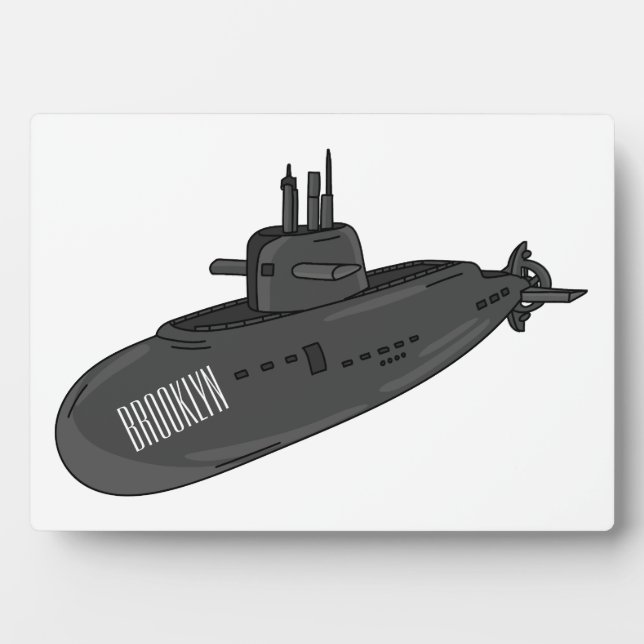 Darstellung des unterseeischen Cartoon Fotoplatte (Vorderseite)