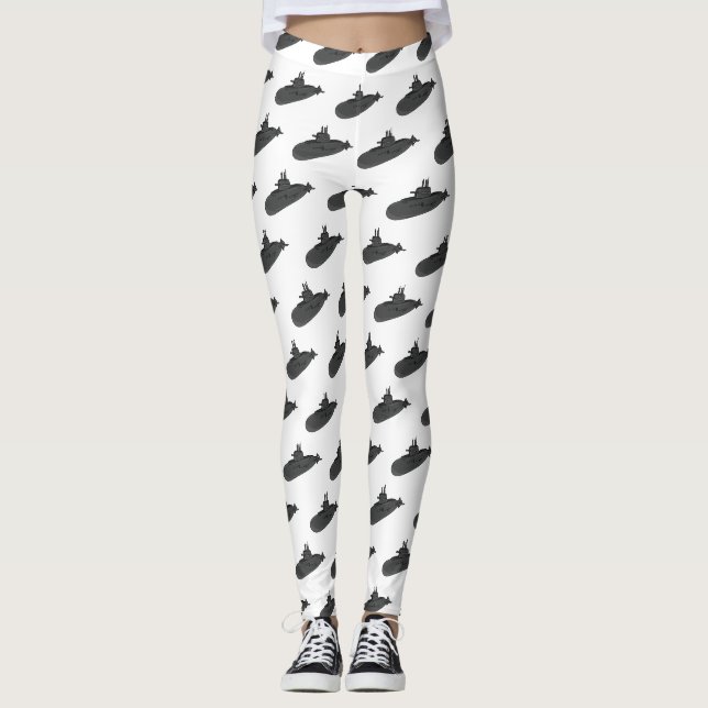Darstellung des unterseeischen Cartoon Leggings (Vorderseite)