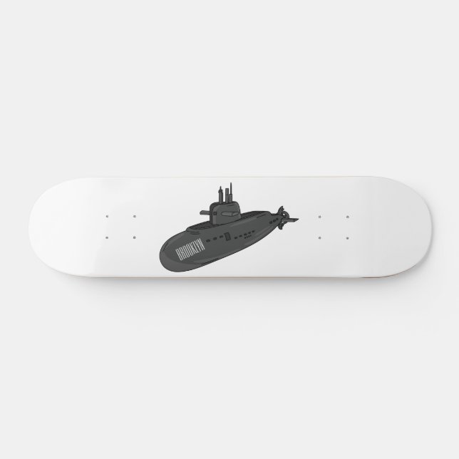Darstellung des unterseeischen Cartoon Skateboard (Horizontal)