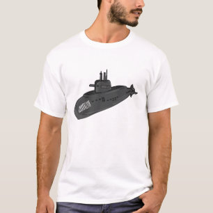 Darstellung des unterseeischen Cartoon T-Shirt