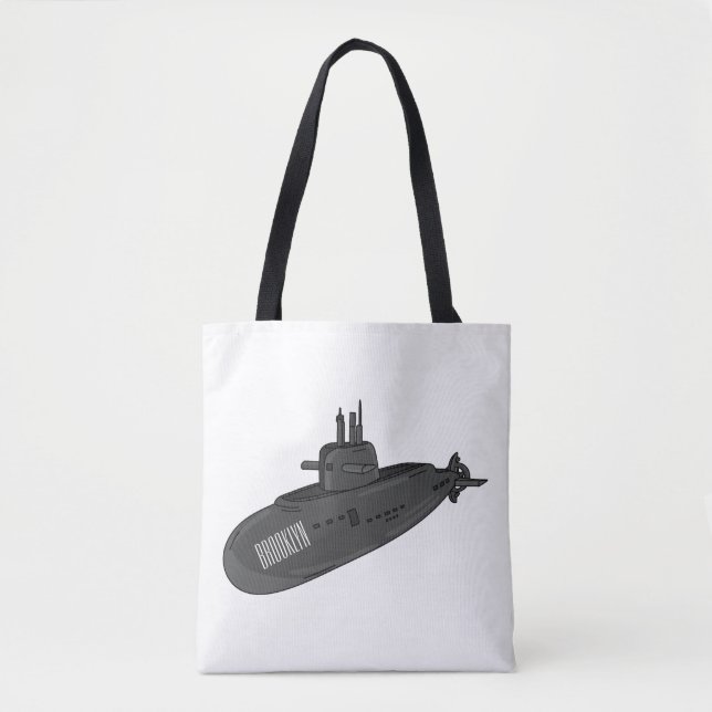 Darstellung des unterseeischen Cartoon Tasche (Vorderseite)